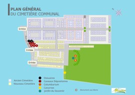 Plan g&eacute;n&eacute;ral du cimeti&egrave;re communal